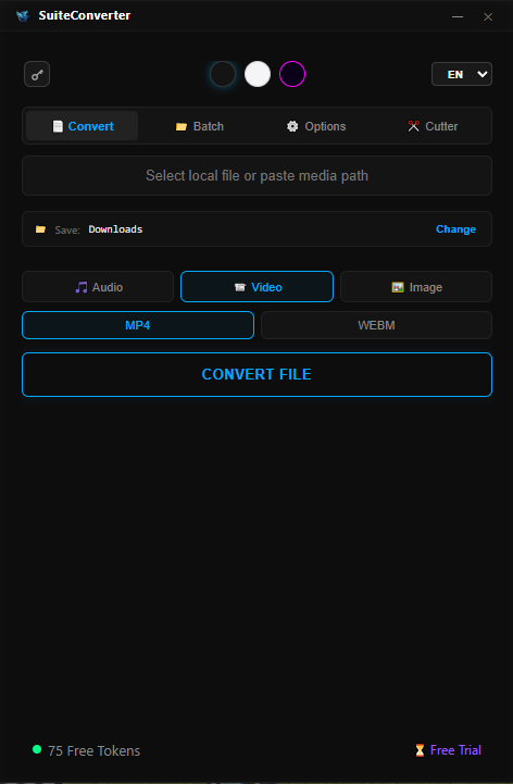 SuiteConverter Interface Preview